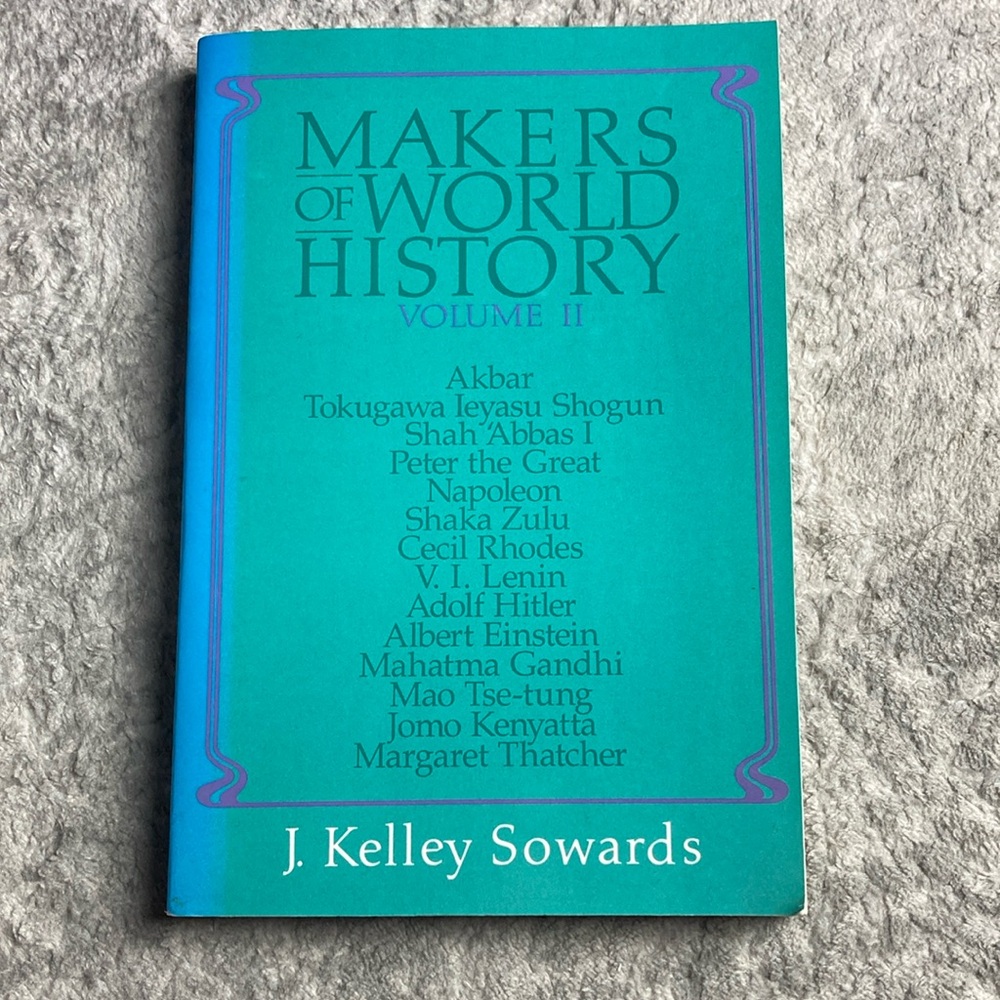 Vintage MAKERS OF WORLD HISTORY, Vol II Sowards | 1992 | Napoleon Hitler Gandhi